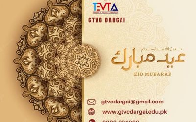 Wishing You a Very Special Eid Greetings From GTVC Dargai Malakand