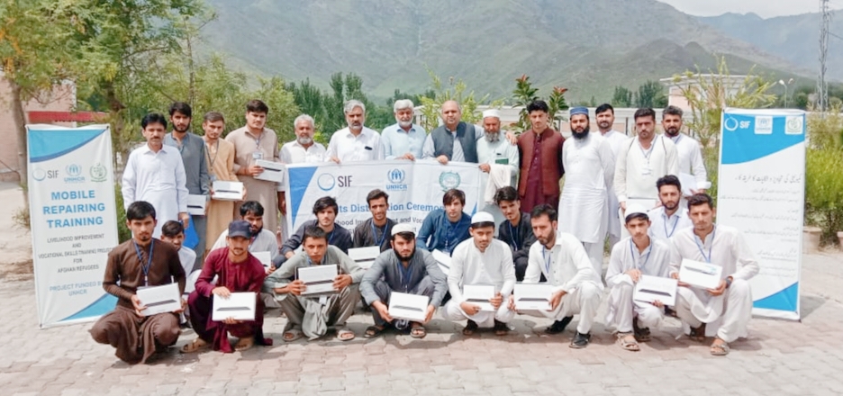 SIF UNHCR took a significant step towards Empowering the Mobile Repair Trainees at GTVC (B) Dargai